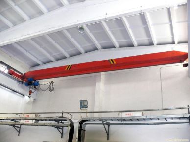 5 tan 10 tan tunggal Girder Overhead Crane dengan pesawat angkat elektrik