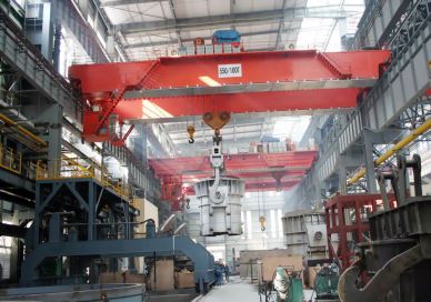 QD perjalanan kren overhed 350 Tan